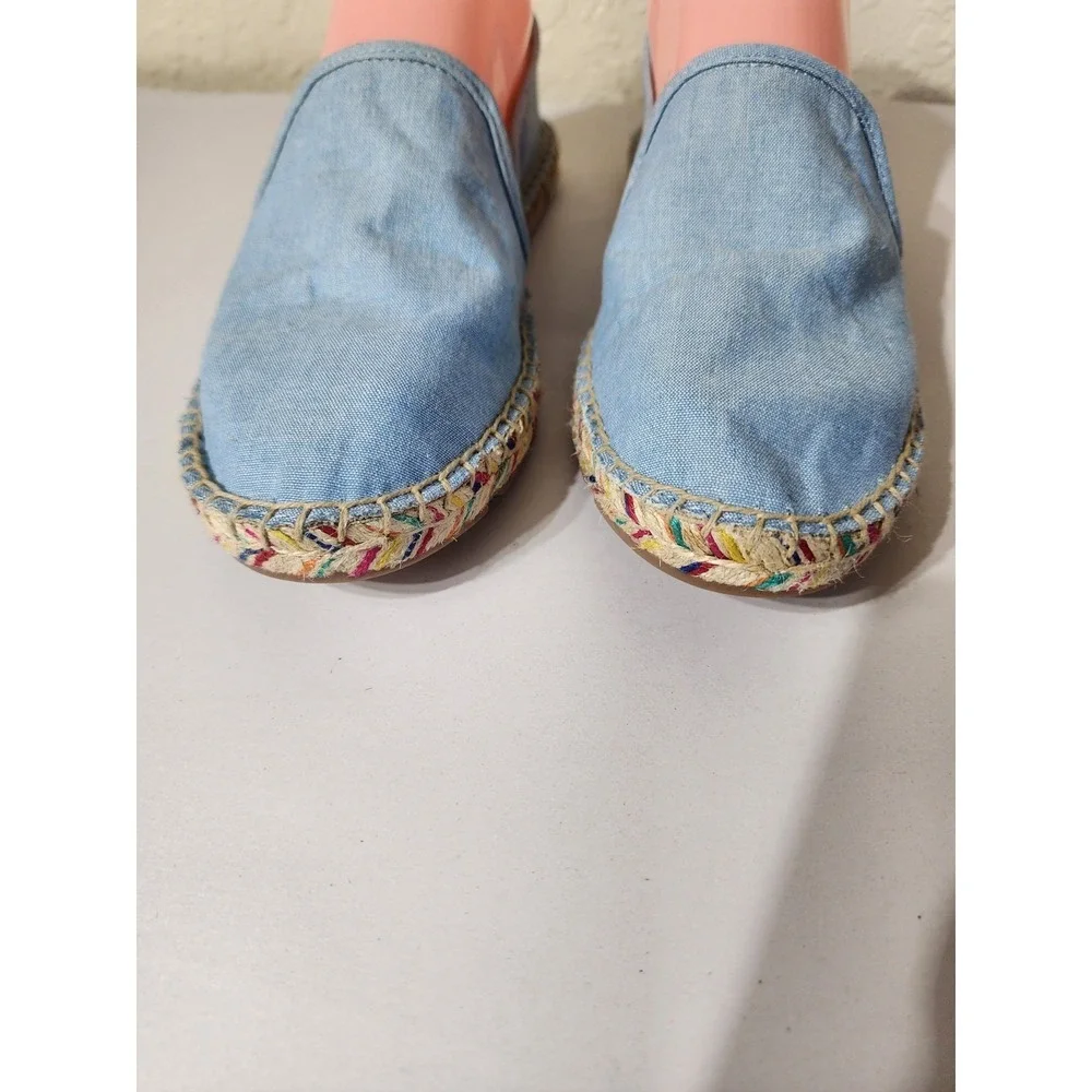 Talbots Izzy Denim Espadrilles size 6.5
